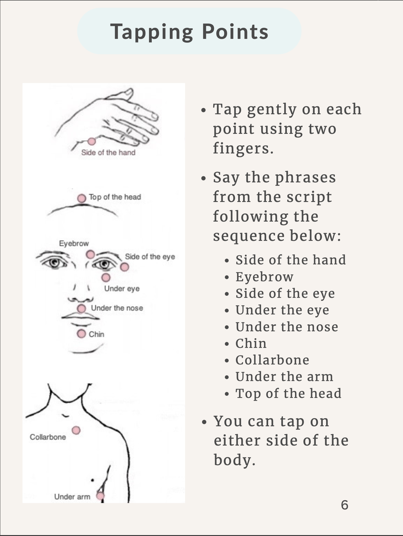 tapping points tapping for calm