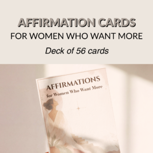 affirmation cards for women who want more